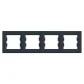 Фото 1 РАМКА ЧОТИРИМІСНА ГОРИЗОНТАЛЬНА, ASFORA АНТРАЦИТ
EPH5800471