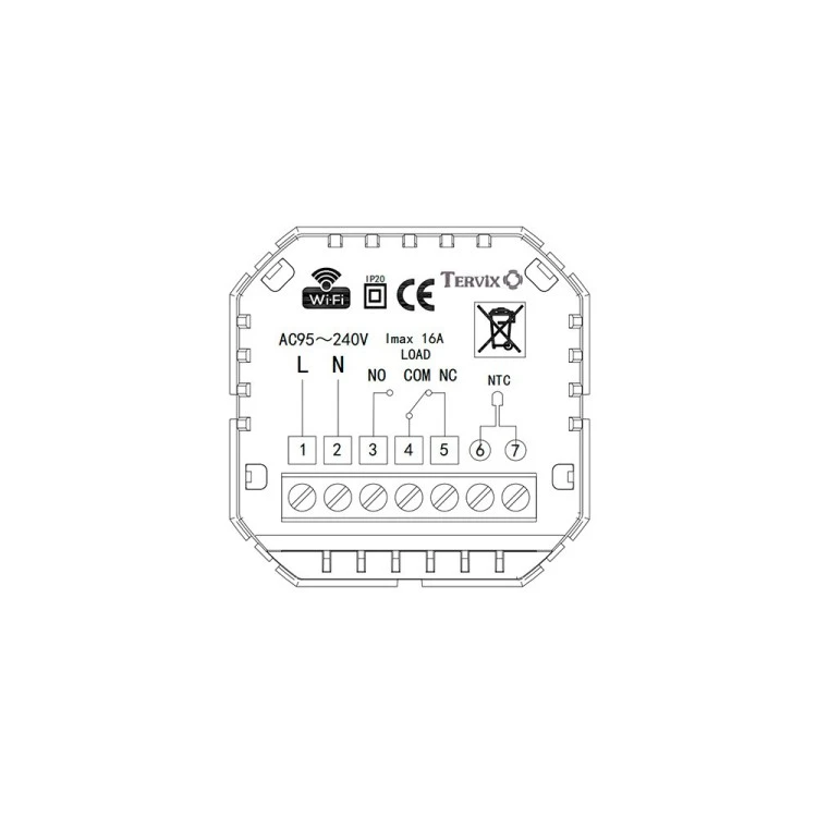 Фото 3 117130 Термостат с ZigBee управлением Tervix