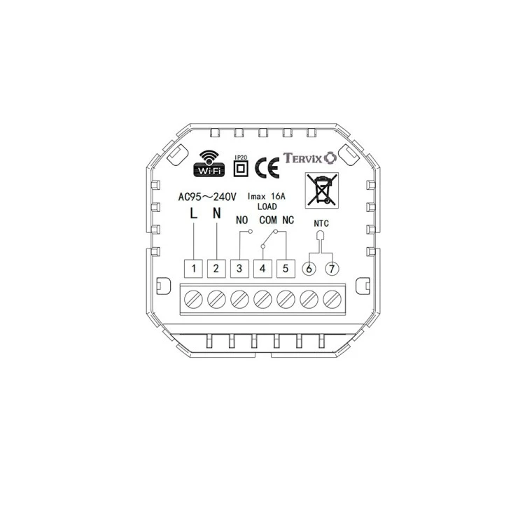 Фото 3 117131 Термостат с ZigBee управлением Tervix Pro Line
