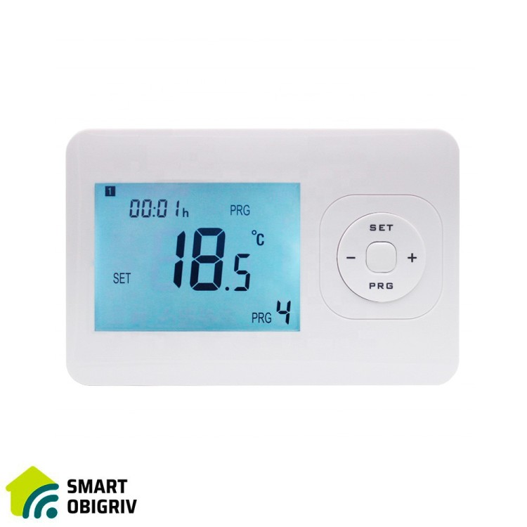 119011 Безпровідний кімнатний термостат Tervix Pro Line ZigBee Wireless Thermostat, нагрів/охолодження - SMARTOBIGRIV  