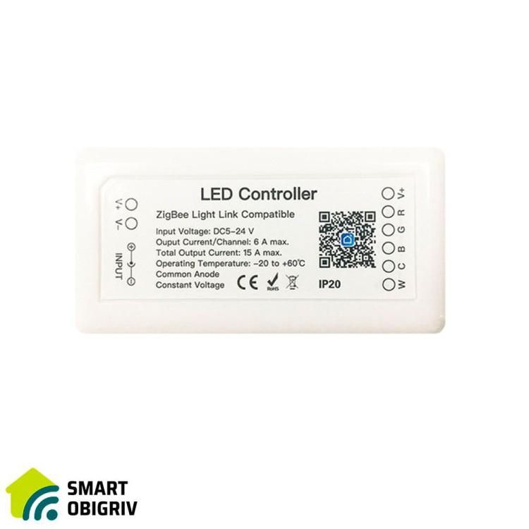 434121 Tervix Регулятор для LED ленты RGBCW ZigBee Controller - SMARTOBIGRIV  