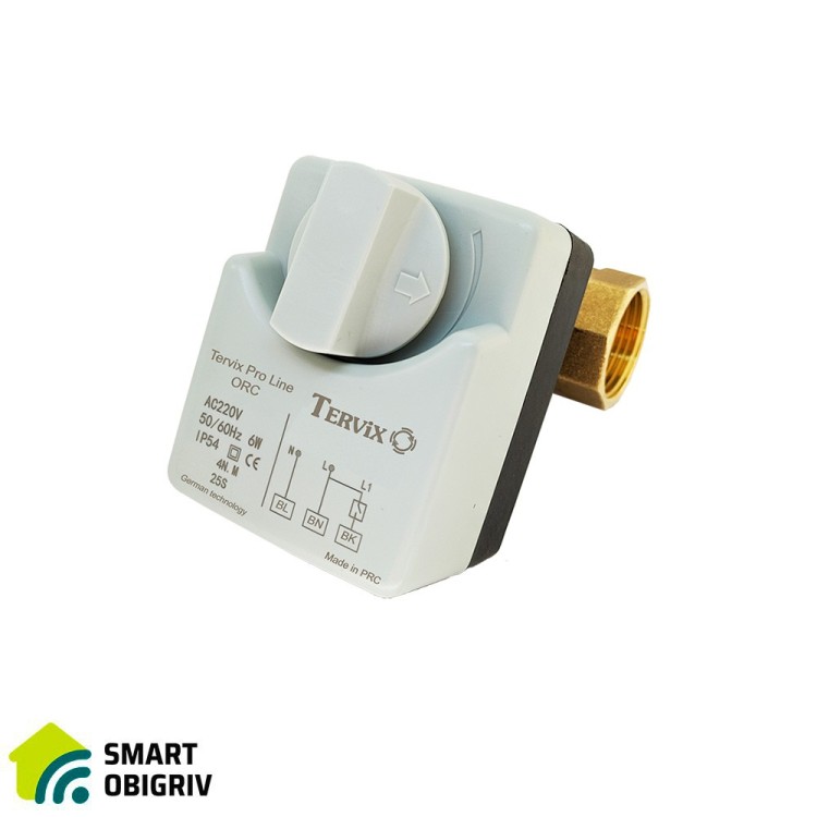 4922613 Система защиты от потопа для умного дома Tervix ZigBee Water Stop на 2 трубы 1" - SMARTOBIGRIV 05