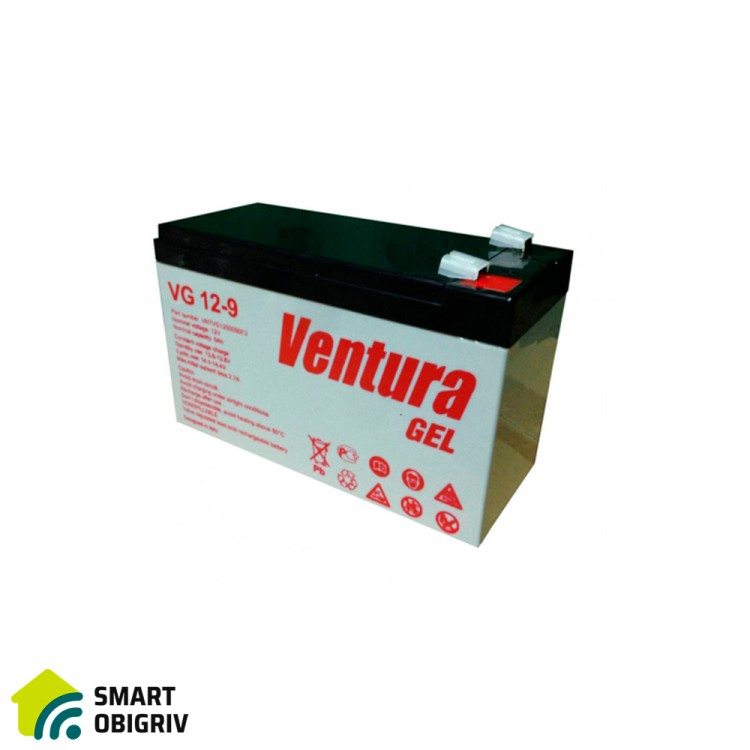 Аккумуляторная батарея Ventura VG 12-9 Gel 12V 9Ah - SMARTOBIGRIV  