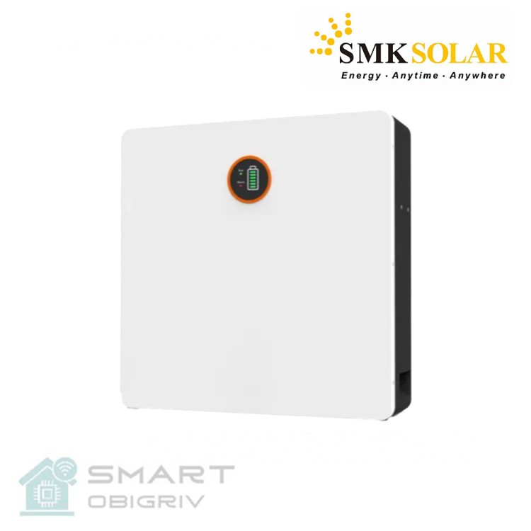 Аккумуляторная батарея SMK Solar 
 LiFePo4 51.2V 100Ah - SMARTOBIGRIV 02