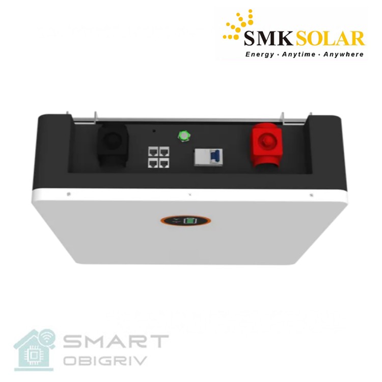 Аккумуляторная батарея SMK Solar 
 LiFePo4 51.2V 100Ah - SMARTOBIGRIV 04