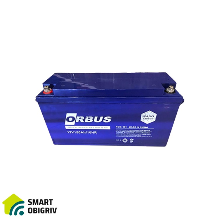 Акумуляторна батарея ORBUS CG12150 GEL 12 V 150 Ah - SMARTOBIGRIV  