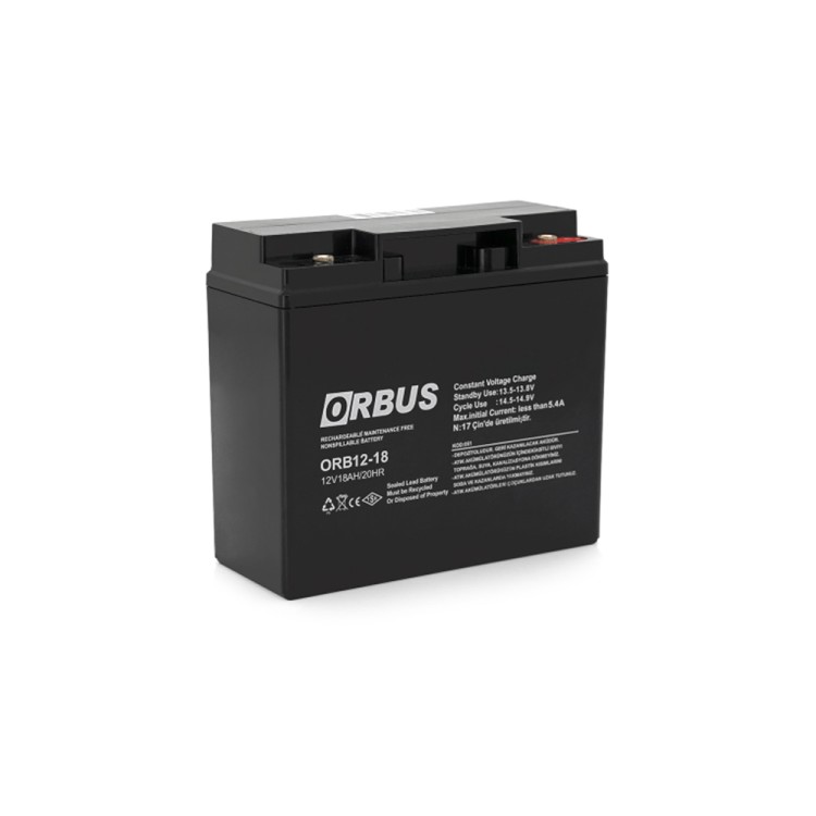 Акумуляторна батарея ORBUS ORB1218 AGM 12V 18Ah - SMARTOBIGRIV  