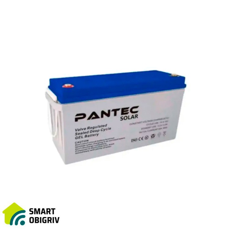 Аккумуляторная батарея PANTEC 200-12 GEL 12V 200 Ah - SMARTOBIGRIV  