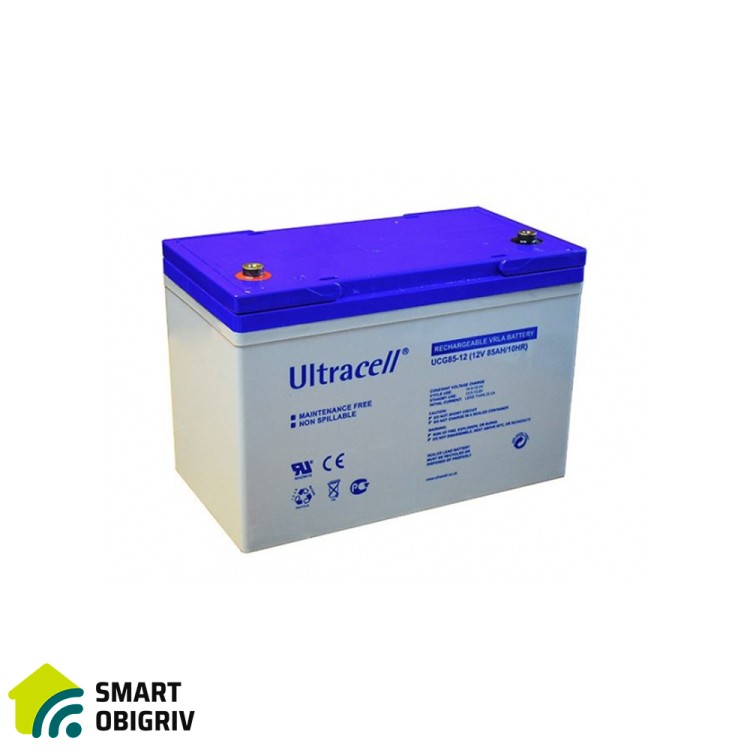 Акумуляторна батарея Ultracell UCG85-12 GEL 12 V 85 Ah - SMARTOBIGRIV  