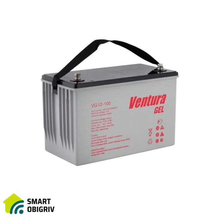 Аккумуляторная батарея Ventura VG 12-100 Gel 12V 100 Ah - SMARTOBIGRIV  