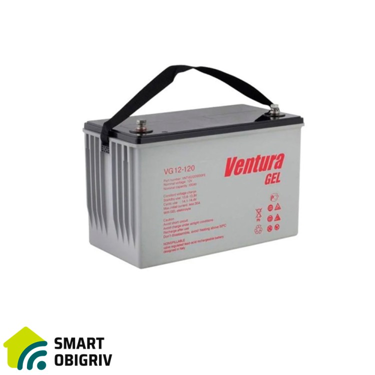 Аккумуляторная батарея Ventura VG 12-120 Gel 12V 120Ah - SMARTOBIGRIV  