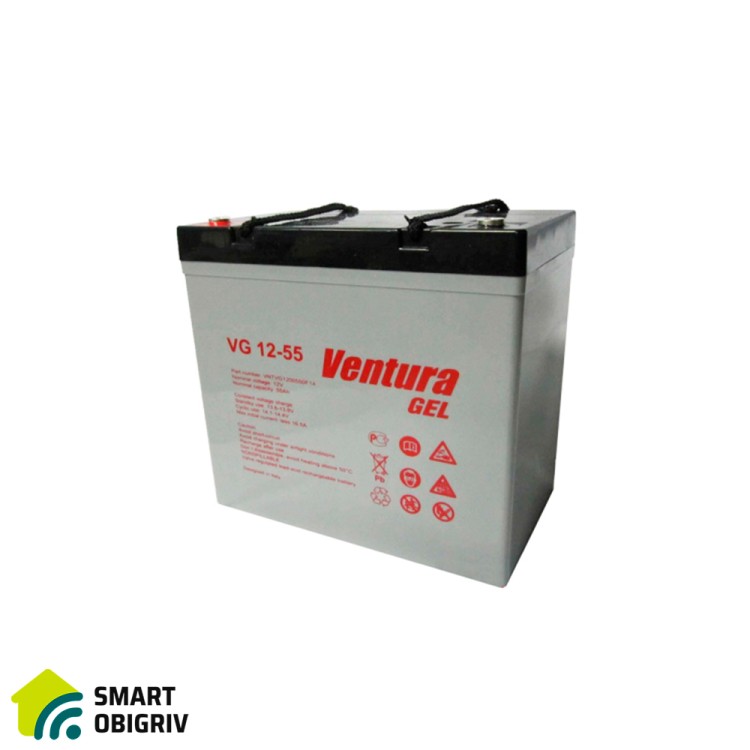 Аккумуляторная батарея Ventura VG 12-55 Gel 12V 55Ah - SMARTOBIGRIV  