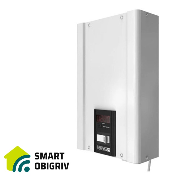 Однофазний стабілізатор напруги Гібрид У 9-1-25 v2.0 - SMARTOBIGRIV 01 