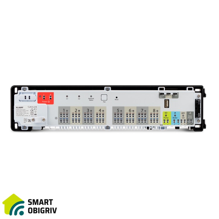 Salus KL08RF - Центр коммутации на 8 зон, беспроводной, 230 В - SMARTOBIGRIV 03