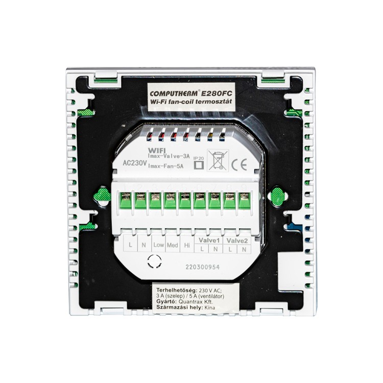 Wi-Fi терморегулятор для фанкойлу COMPUTHERM E280FC - SMARTOBIGRIV 03