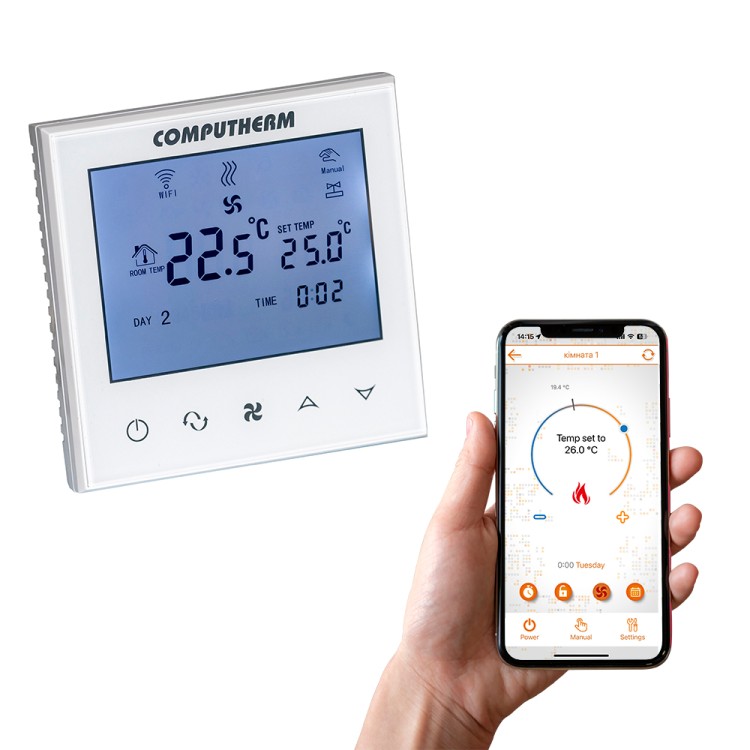 Wi-Fi терморегулятор для фанкойлу COMPUTHERM E280FC - SMARTOBIGRIV 01 