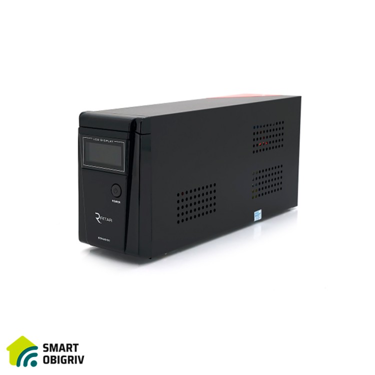 Джерело безперебійного живлення RITAR RTSW-600ND12 LCD (360Вт) 12В - SMARTOBIGRIV 01 