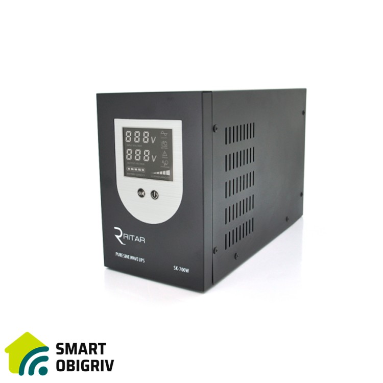 Джерело безперебійного живлення Ritar SK-1000VA  (700W), 12V - SMARTOBIGRIV 01 