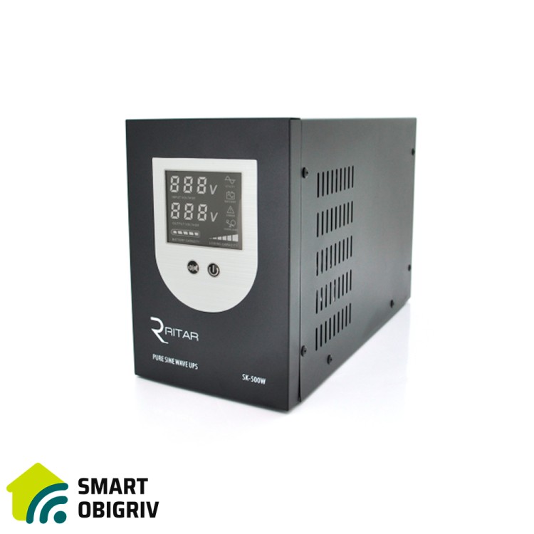 Джерело безперебійного живлення Ritar SK-800VA  (500W), 12V - SMARTOBIGRIV 01 