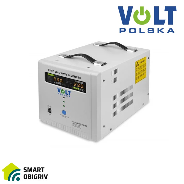 Джерело безперебійного живлення Volt Polska - SINUS PRO 1500 E 12/230 В (1000/1500 Вт) - SMARTOBIGRIV 02