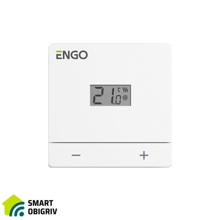 ENGO EASY230B Дротовий добовий термостат, 230В (білий) - SMARTOBIGRIV 02