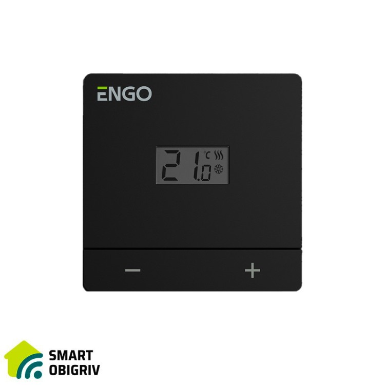 ENGO EASY230B Дротовий добовий термостат, 230В (чорний) - SMARTOBIGRIV 02