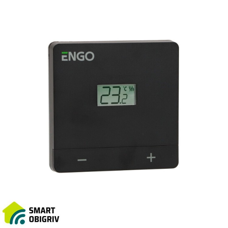 ENGO EASY230B Дротовий добовий термостат, 230В (чорний) - SMARTOBIGRIV 01 