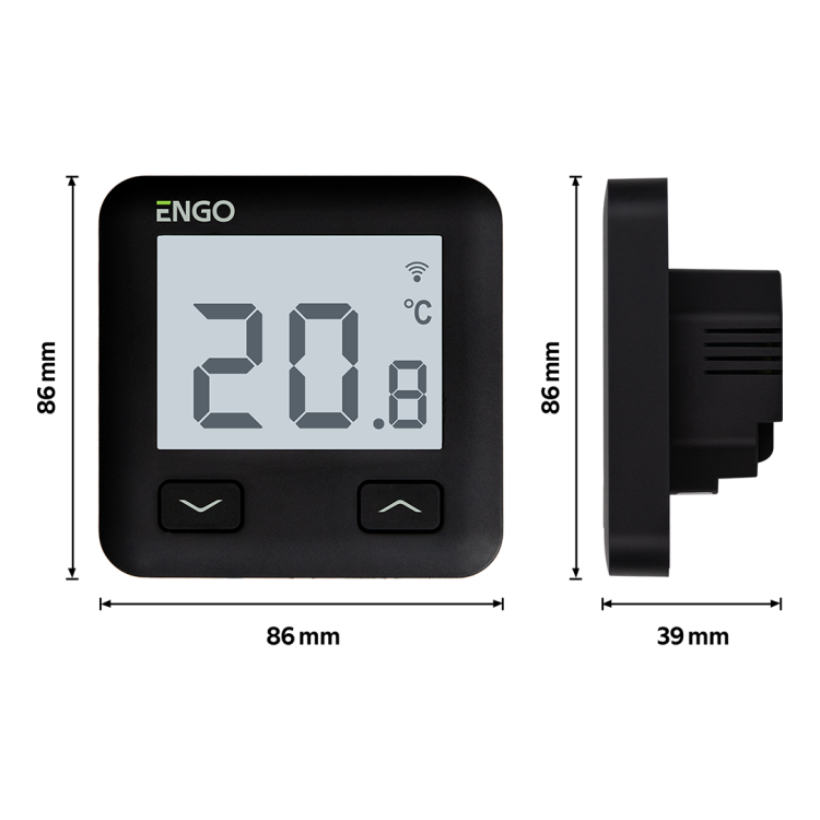 ENGO E10B230WIFI Інтернет-термостат з WI-FI, чорний, 230 В - SMARTOBIGRIV 03
