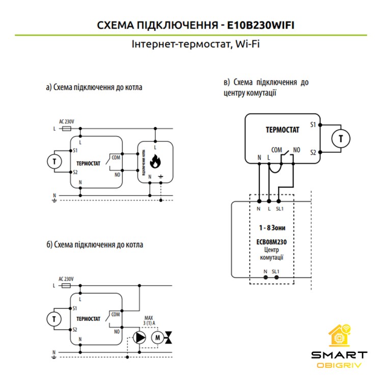 ENGO E10B230WIFI Інтернет-термостат з WI-FI, чорний, 230 В - SMARTOBIGRIV 04