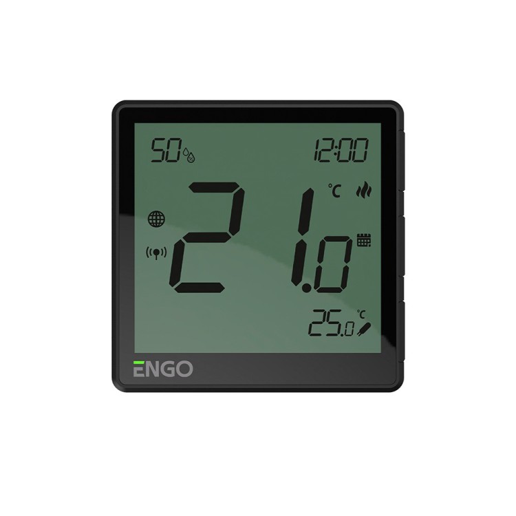 ENGO EONE230B Интернет-термостат скрытого монтажа ZigBee 3.0, 230В (черный) - SMARTOBIGRIV 02