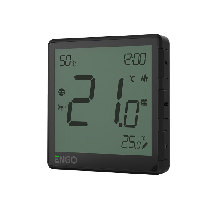 ENGO EONE230B Інтернет-термостат прихованого монтажу ZigBee 3.0, 230В (чорний) - SMARTOBIGRIV ENGO EONE230B Інтернет-термостат прихованого монтажу ZigBee 3.0, 230В (чорний) - SMARTOBIGRIV