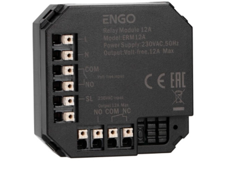 ENGO EREL1ZB12A Релейний модуль ZigBee 3.0 (12A) - SMARTOBIGRIV 02