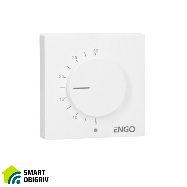 ENGO ESIMPLE230W Дротовий добовий термостат,230В (білий) - SMARTOBIGRIV 01 