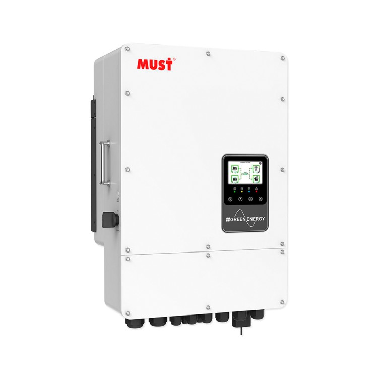 Гібридний інвертор MUST PH11-12KL3 EU, 3Ф-12kW, 48V, 200-650V, MPPT ,PV 800V - SMARTOBIGRIV  