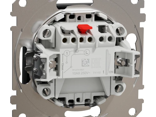 Фото 2 Одноклавишный выключатель Черный Sedna Design
SDD114101