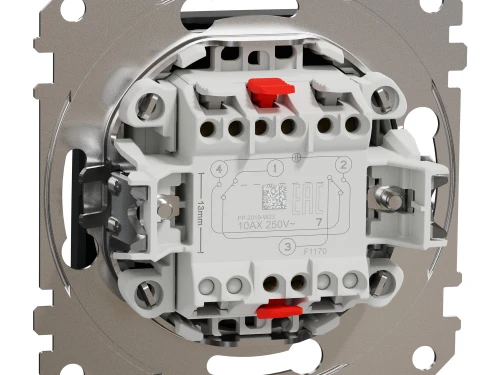 Фото 2 Проміжний перехресний вимикач Чорний Sedna Design
SDD114107