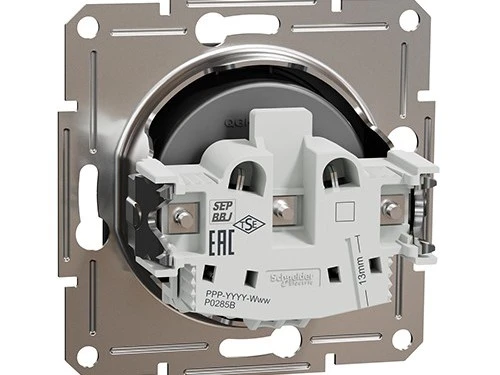 Фото 3 Розетка без заземления ASFORA АНТРАЦИТ
EPH3000171