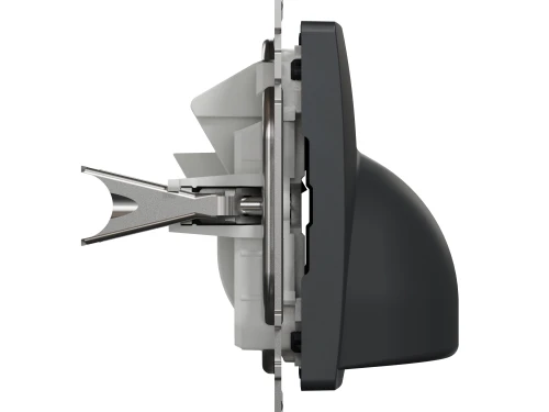 Фото 3 Розетка для вывода кабеля Черный Sedna Design
SDD114903