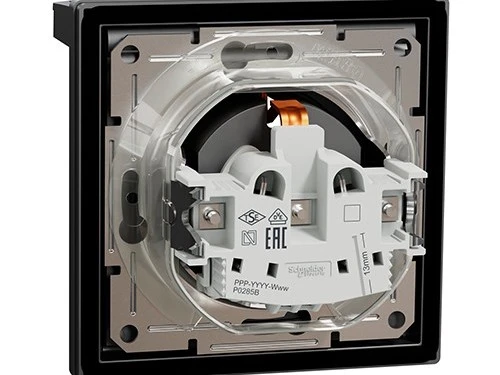 Фото 3 РОЗЕТКА IP44 С КРЫШКОЙ, С ЗЕЗЕМЛЕНИЕМ, С ЗАЩИТНЫМИ ШТОРКАМИ, АНТРАЦИТ ASFORA
EPH3100371