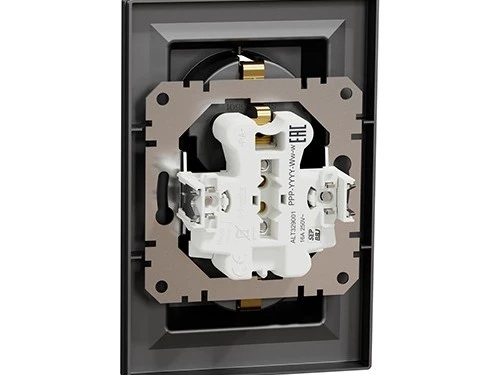 Фото 2 РОЗЕТКА ПОДВІЙНА З ЗАЗЕМЛЕННЯМ АНТРАЦИТ ASFORA
EPH9900171