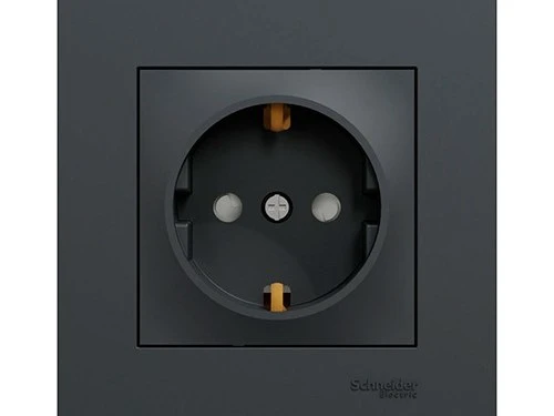 Фото 2 РОЗЕТКА С ЗЕЗЕМЛЕНИЕМ, С ЗАЩИТНЫМИ ШТОРКАМИ ASFORA АНТРАЦИТ
EPH2900271