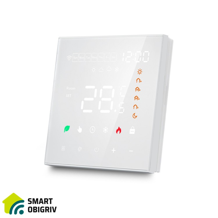 Сенсорний програмований терморегулятор IN-THERM PT 082  White - SMARTOBIGRIV 02