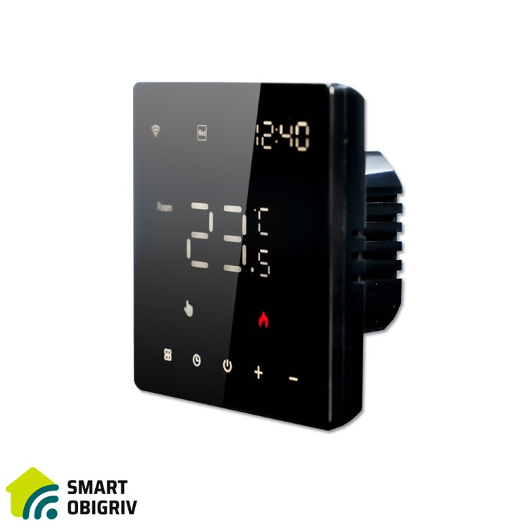 Сенсорний програмований терморегулятор IN-THERM PWT 082 Wi-Fi Black - SMARTOBIGRIV 02