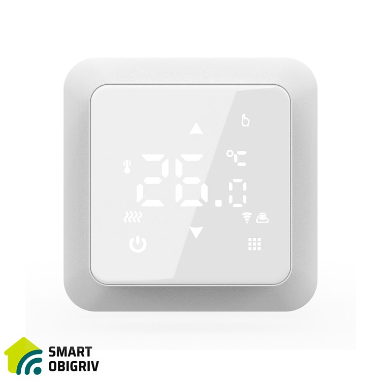 Сенсорний програмований терморегулятор IN-THERM PWT 517 Wi-Fi White - SMARTOBIGRIV 01 