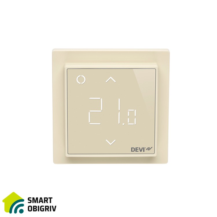 Сенсорний програмований Wi-Fi терморегулятор DEVIreg™ Smart Ivory (140F1142) - SMARTOBIGRIV  