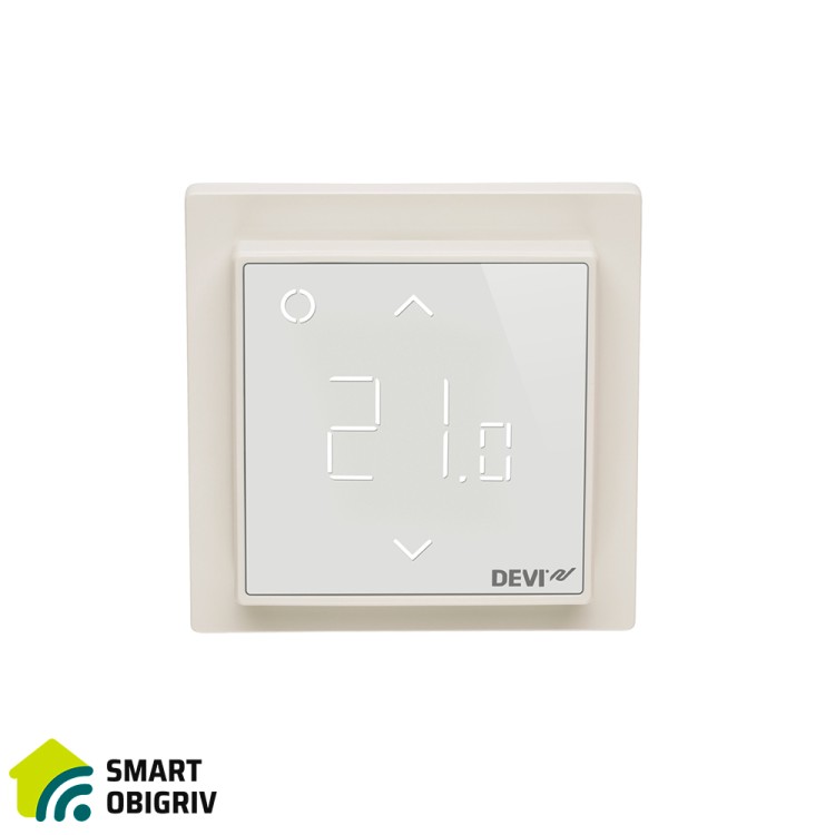 Сенсорний програмований Wi-Fi терморегулятор DEVIreg™ Smart White (140F1141) - SMARTOBIGRIV 01 