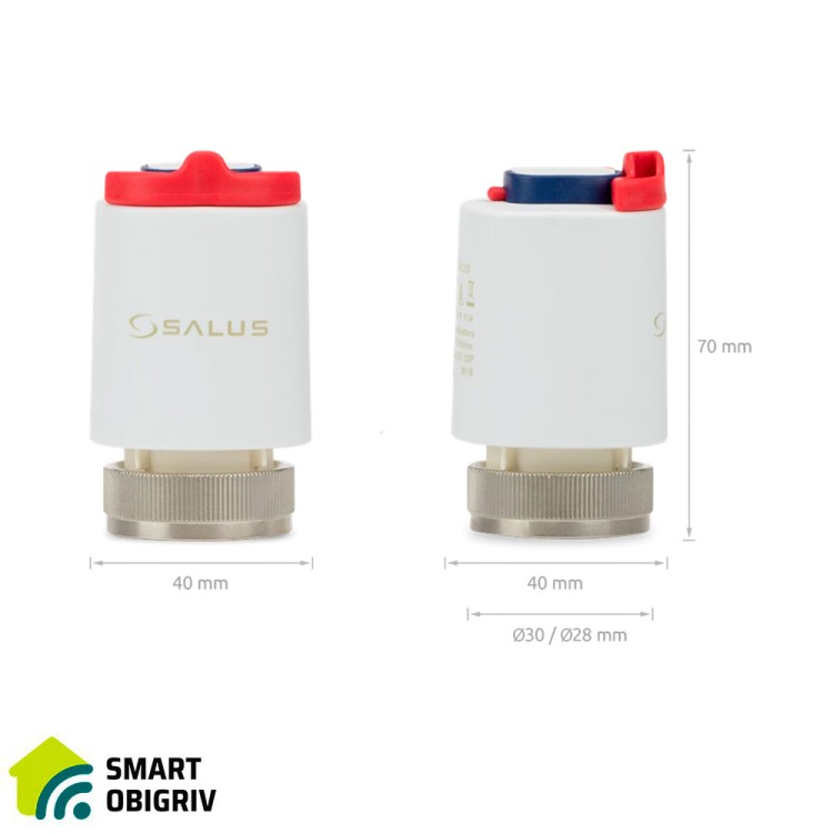 T28NC 230V Термопривод нормально - закрытый M28x1,5 230 В - SMARTOBIGRIV 03