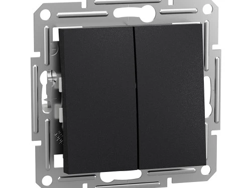 Фото 2 ВИМИКАЧ ДВОКЛАВІШНИЙ САМОЗАЖИМНИЙ ASFORA АНТРАЦИТ
EPH0300171