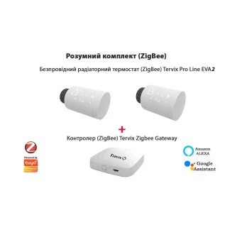 2287312 Комплект Tervix Pro Line EVA2 (2 шт.) + контролер Tervix ZigBee Gateway 2287312 Комплект Tervix Pro Line EVA2 (2 шт.) + контролер Tervix ZigBee Gateway