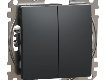Двоклавішний вимикач Чорний Sedna Design
SDD114105